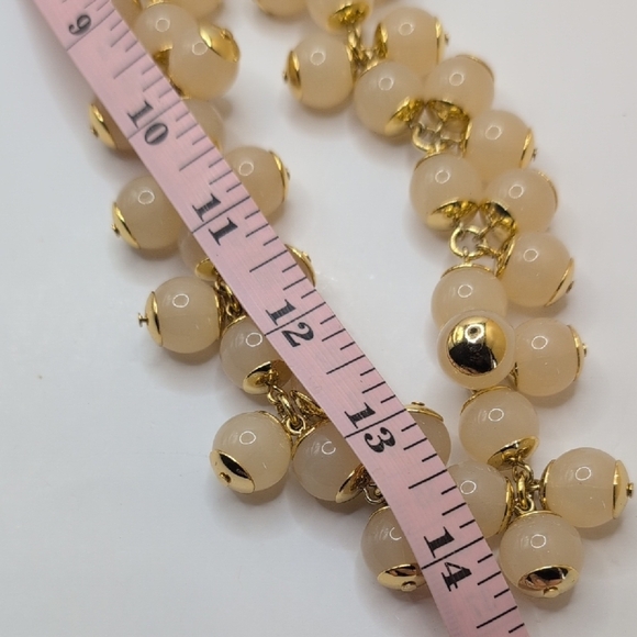 J. Crew Gold and Cream Cluster Bead Necklace - Picture 7 of 7